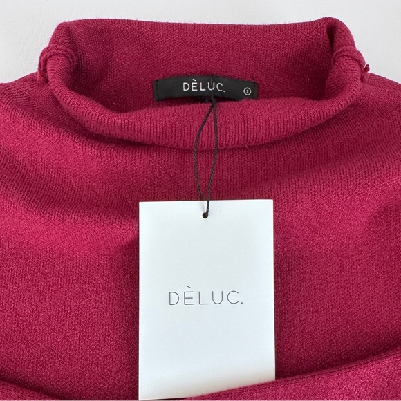 Women’s Deluc Chuck Turtleneck Sweater- Size Small in Red-NWT - Picture 4 of 9